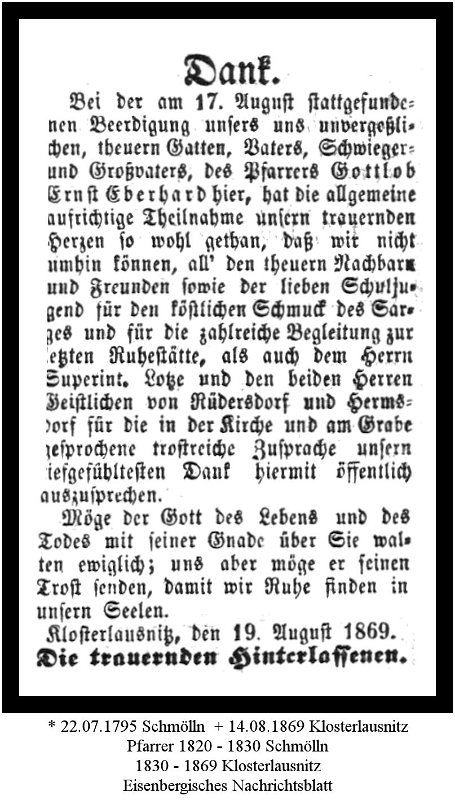 1869-08-17 Kl Trauer Pfarrer Eberhard